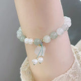 Laden Sie das Bild in den Galerie-Viewer, Youlan qian ya Hetian Jade Handschnur weiblich