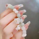 Laden Sie das Bild in den Galerie-Viewer, Youlan qian ya Hetian Jade Handschnur weiblich